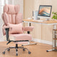 Chaise gaming ergonomique rembourrée — Lombaire & repose-pieds. (Copie)