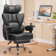 Chaise gaming ergonomique rembourrée — Lombaire & repose-pieds.