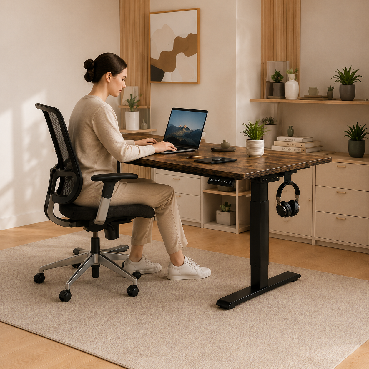 Bureau assis - debout électrique DESKINOVA