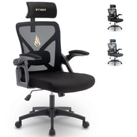 Symino Office Chair With Adjustable Headrest, Armrests, Lumbar Support, Ergonomic Office Chair, Rotating Rocker Function