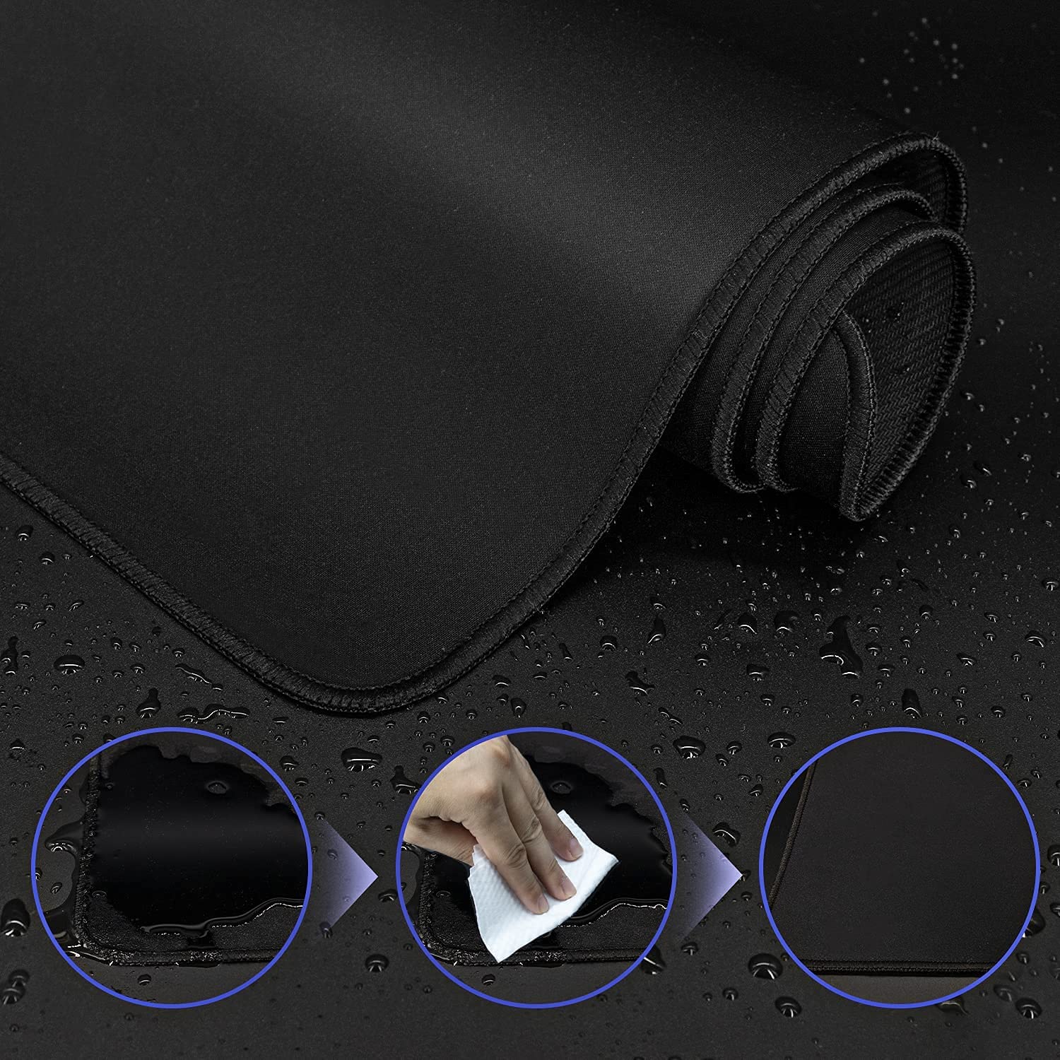 Tapis de souris gaming XXL — Surface grand format antidérapante.