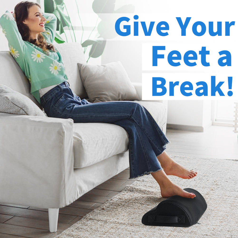 Repose-pieds ergonomique mousse mémoire de forme — Bureau & Gaming
