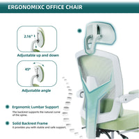 Chaise gaming ergonomique mesh — Dossier haut, lombaire & inclinable.