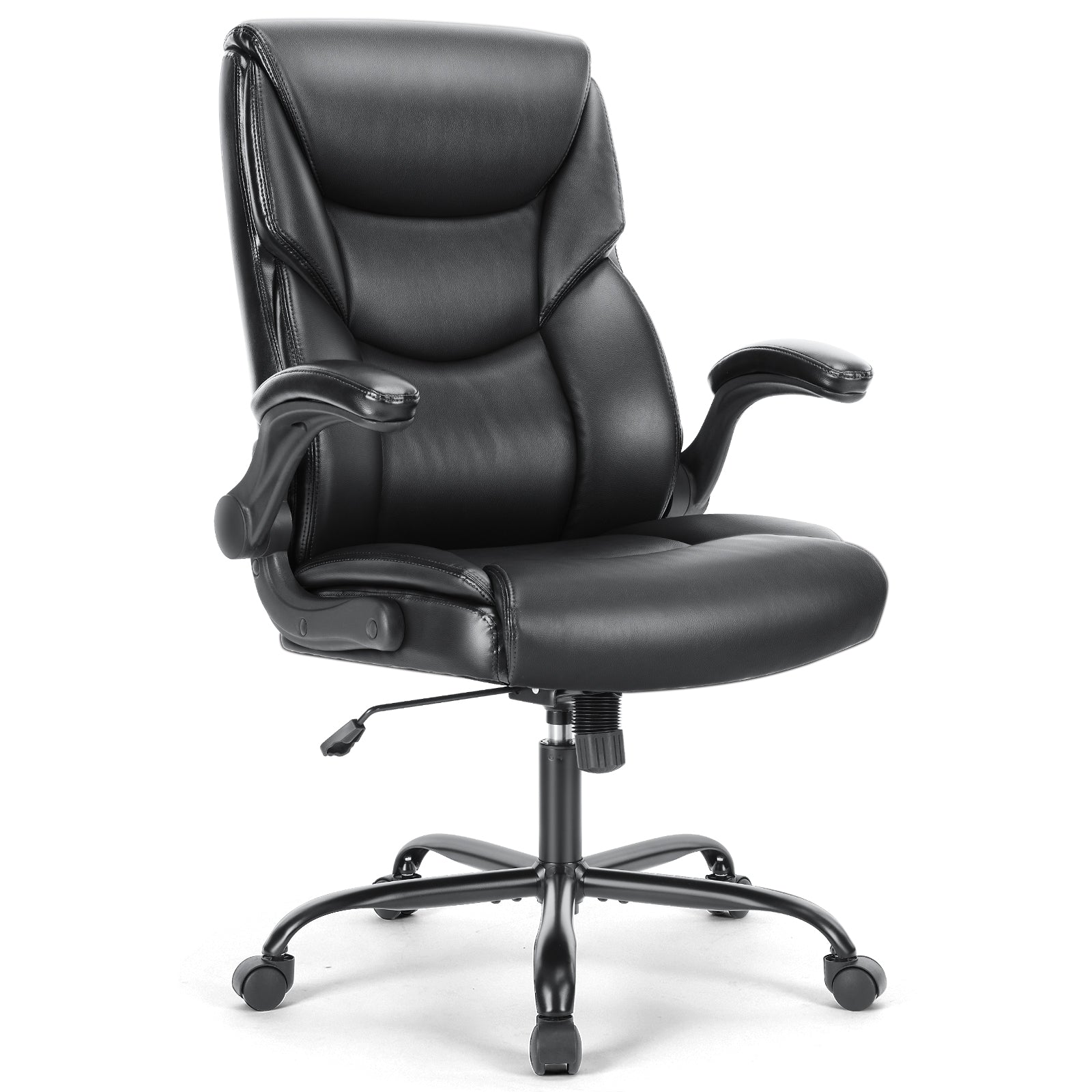 Chaise gaming cuir PU ergonomique — Bascule & accoudoirs rembourrés.