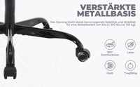 Chaise gaming ergonomique — Repose-pieds, lombaire & appui-tête.