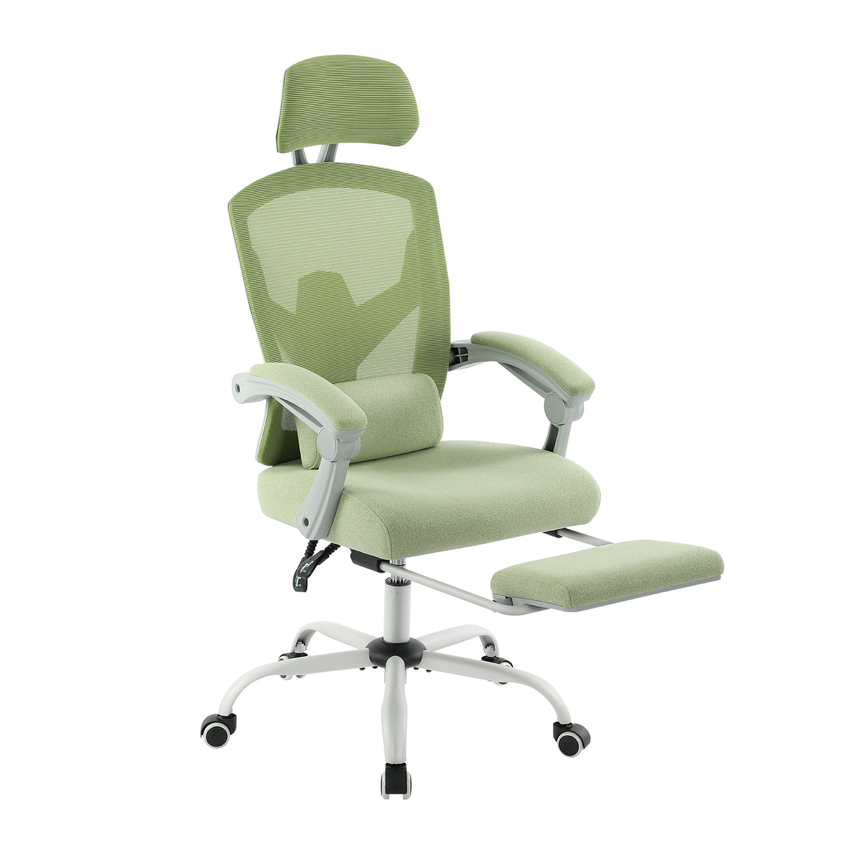 Chaise gaming ergonomique mesh — Dossier haut, lombaire & inclinable.