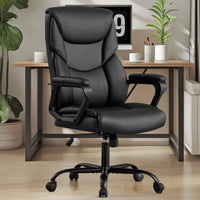 Chaise gaming cuir PU ergonomique — Bascule & accoudoirs rembourrés.