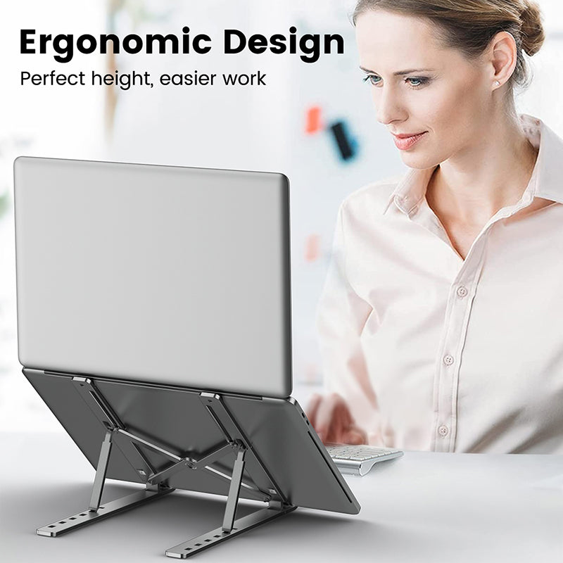 Support ordinateur portable réglable — Ergonomique & Antidérapant
