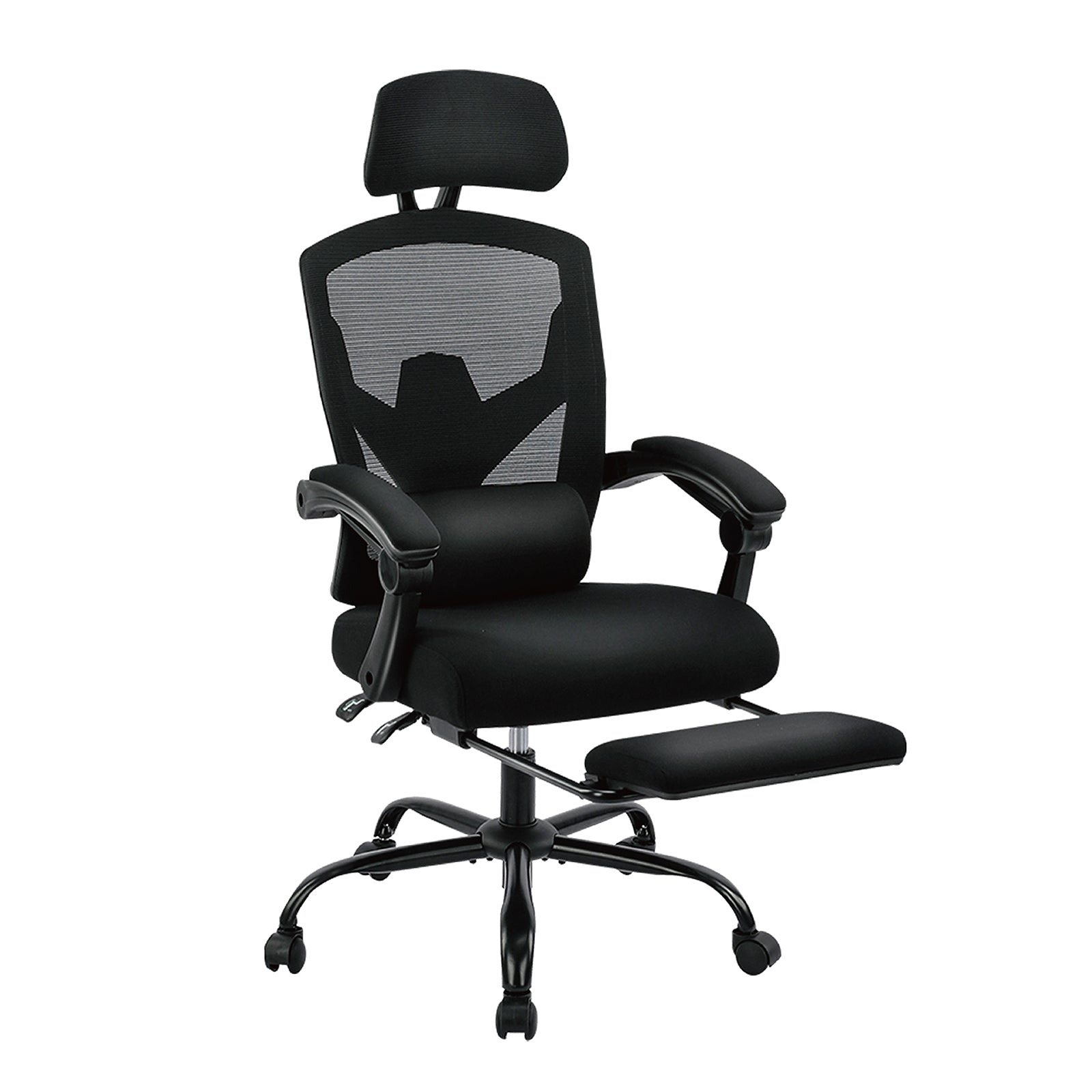 Chaise gaming ergonomique mesh — Dossier haut, lombaire & inclinable.