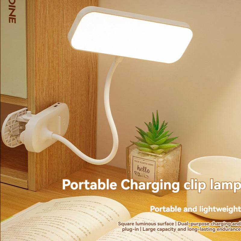 Lampe de bureau LED à chargement USB. à clipser. Bureau de dortoir et lampe de lecture de chambre à coucher