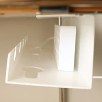 Under Desk Cable Management Cable Tray Under Desk With Clamp Power Strip Cord Holder No Drilling Sturdy Spacious supplies