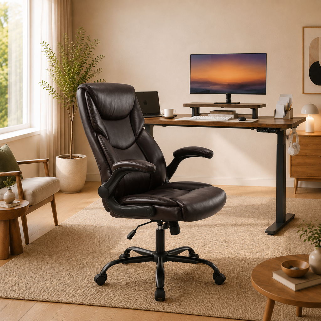 Chaise gaming à modifier ergonomique — Bascule & accoudoirs rembourrés. NOir