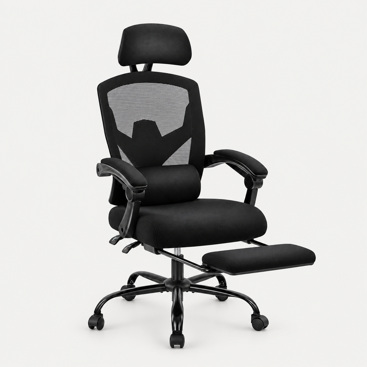 Fauteuil de bureau ergonomique inclinable 135° avec repose-pieds