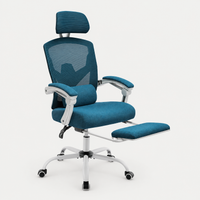 Fauteuil de bureau ergonomique inclinable 135° avec repose-pieds