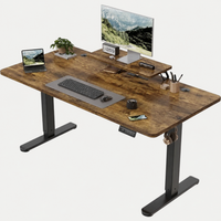 Bureau assis-debout électrique 160 × 70 cm avec support écran