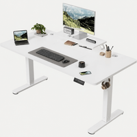 Bureau assis-debout électrique 160 × 70 cm avec support écran